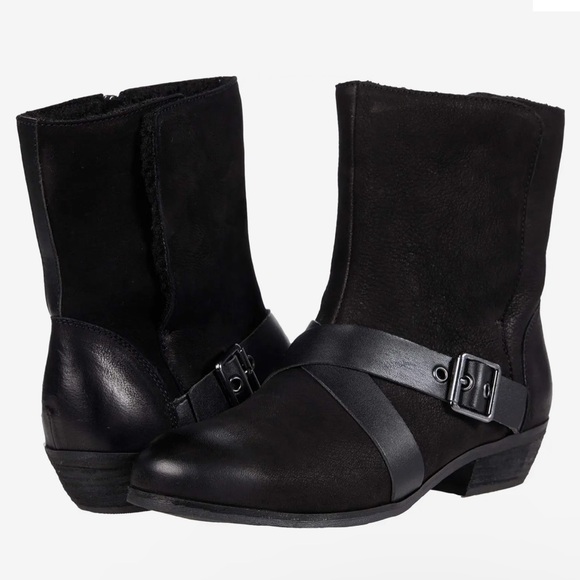 🌸SOLF WALK🌸 Rayne Black Ankle Boots Size: 11 - Picture 1 of 12